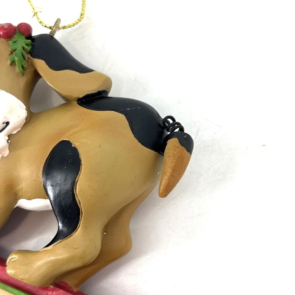 Funny Dog Christmas Ornament Holiday Decor 